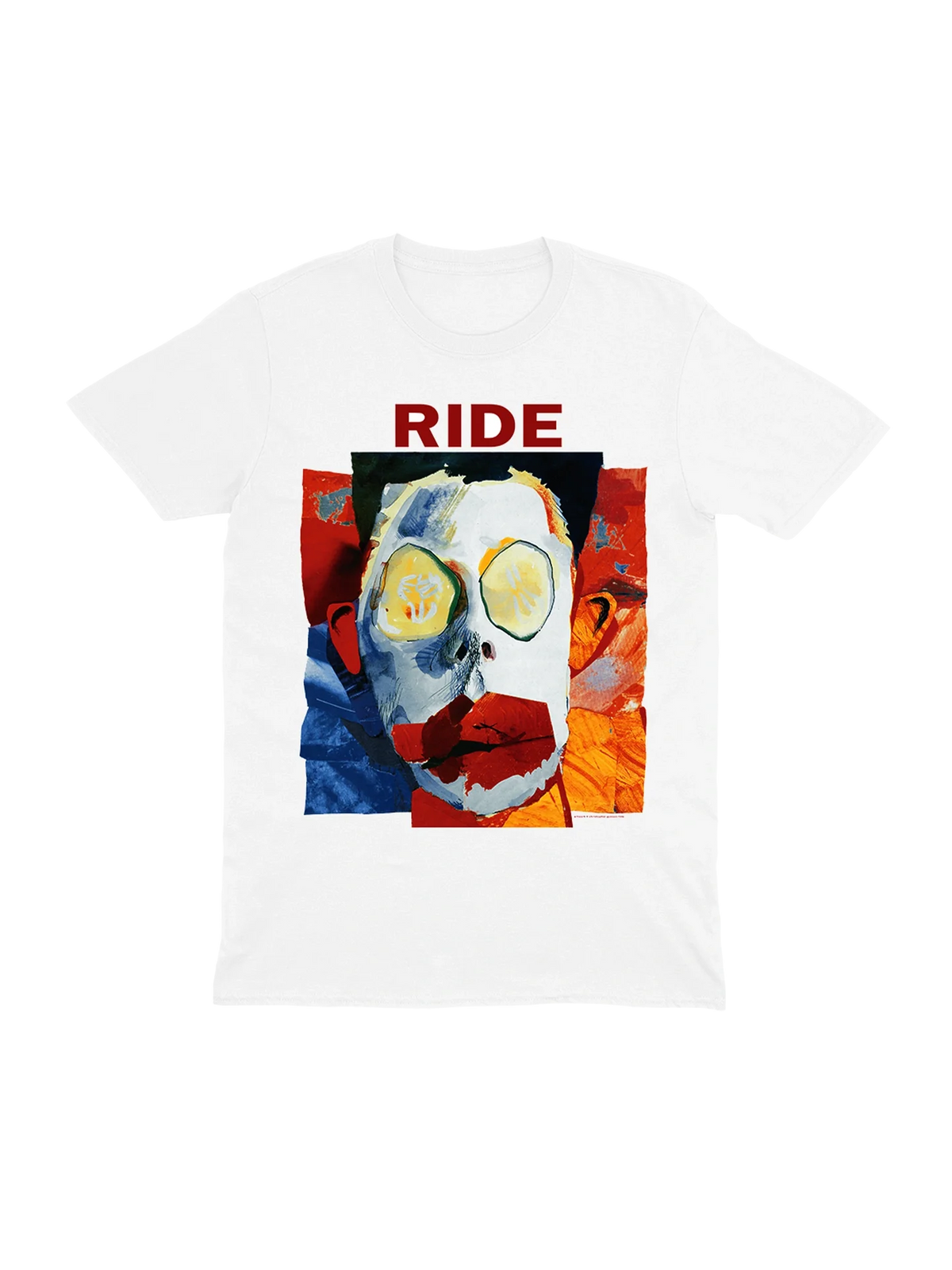 Going Blank Again - heavyweight white T-shirt