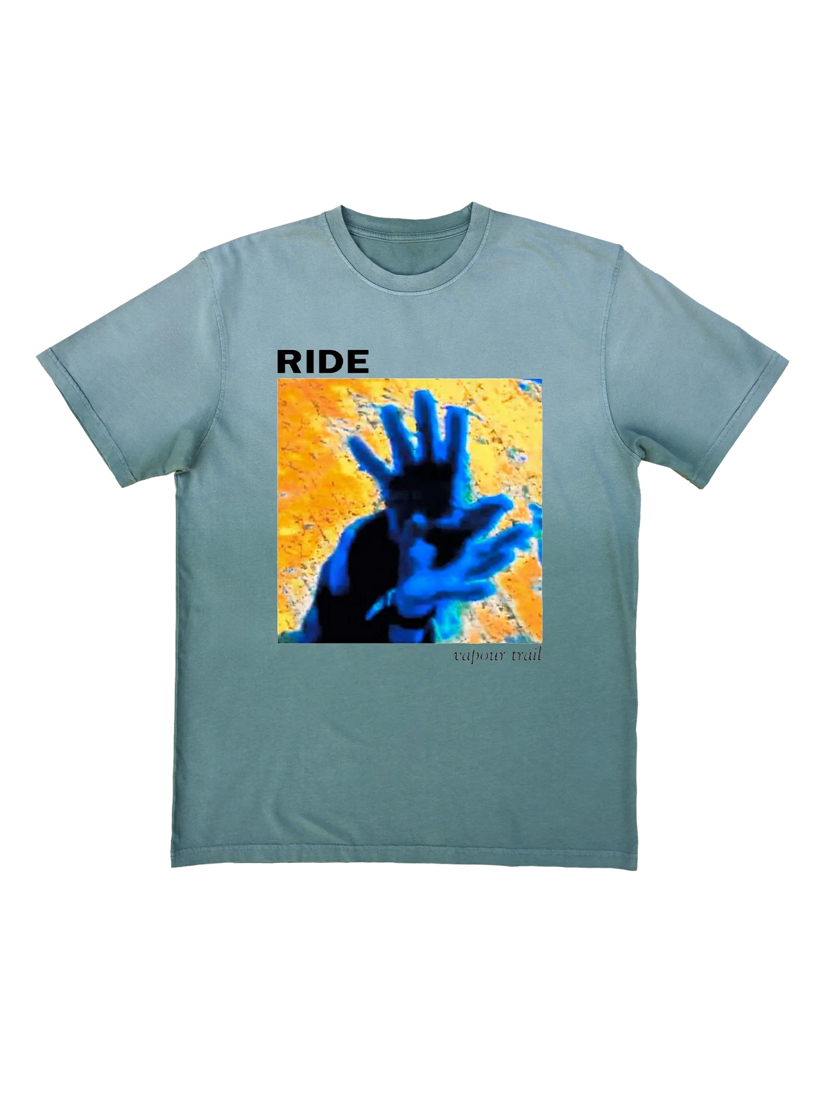 Vapour Trail - mineralwash gradient forest green T-shirt